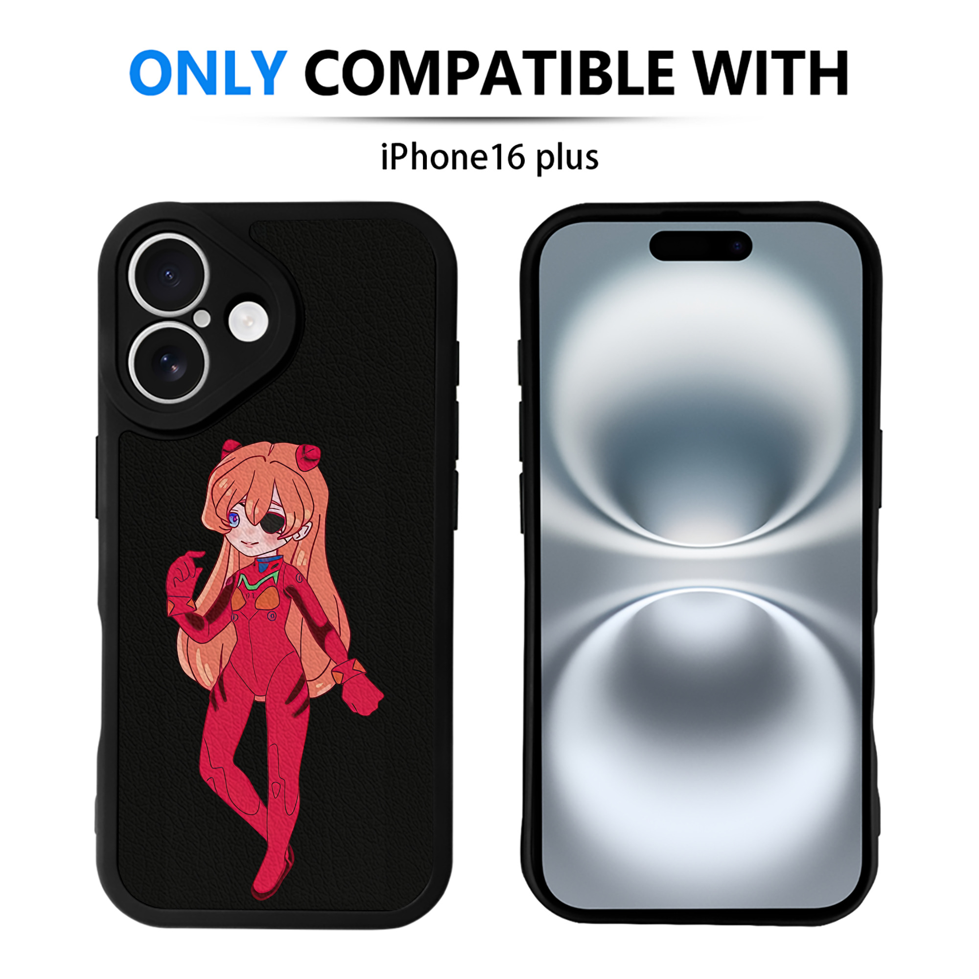 （画像用） EVA 新世紀エヴァンゲリオン 【iPhone 16シリーズ対応】シリコンスマホケース（レザー調） 材質：シリコン